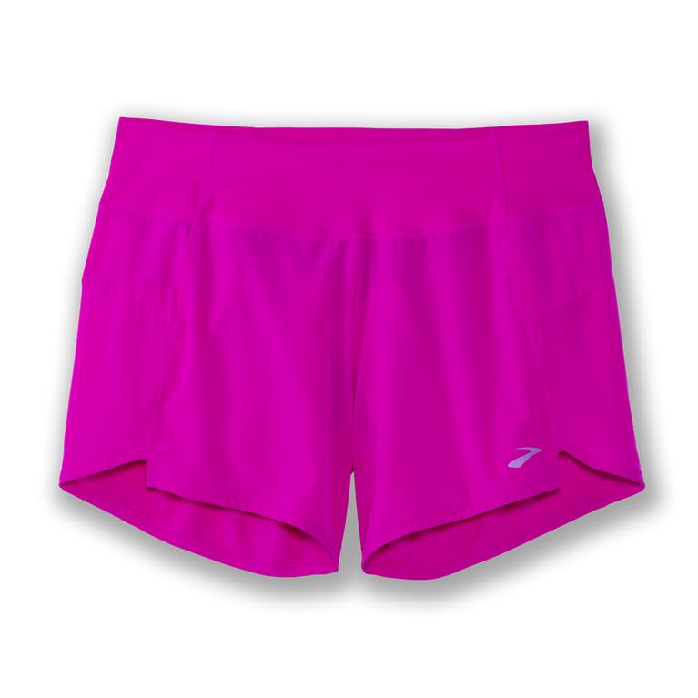 Brooks Chaser 5 - Womens Running Shorts - Magenta (87496VDXL)